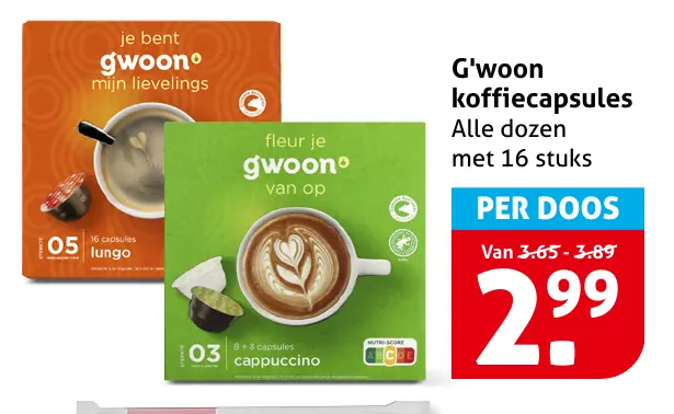 G'woon koffiecapsules