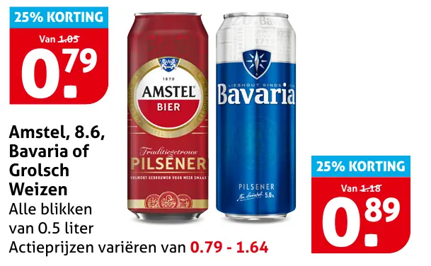 Amstel, 8.6, Bavaria of Grolsch Weizen
