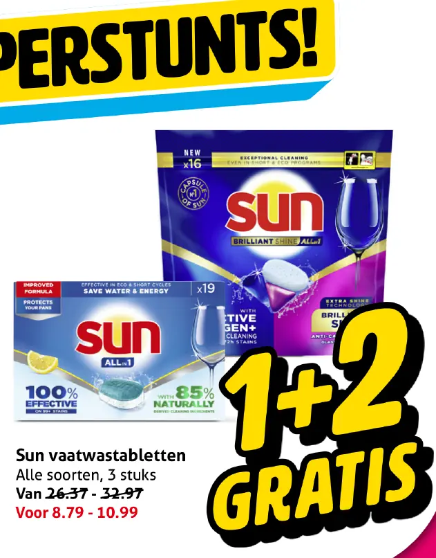 Sun vaatwastabletten