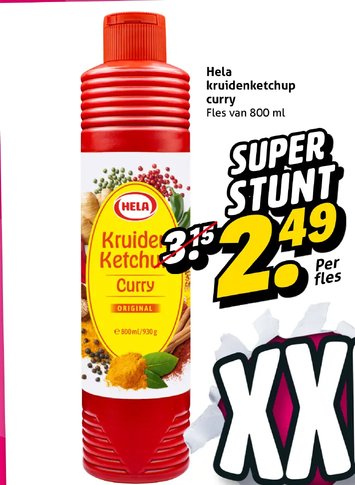 Hela kruidenketchup curry