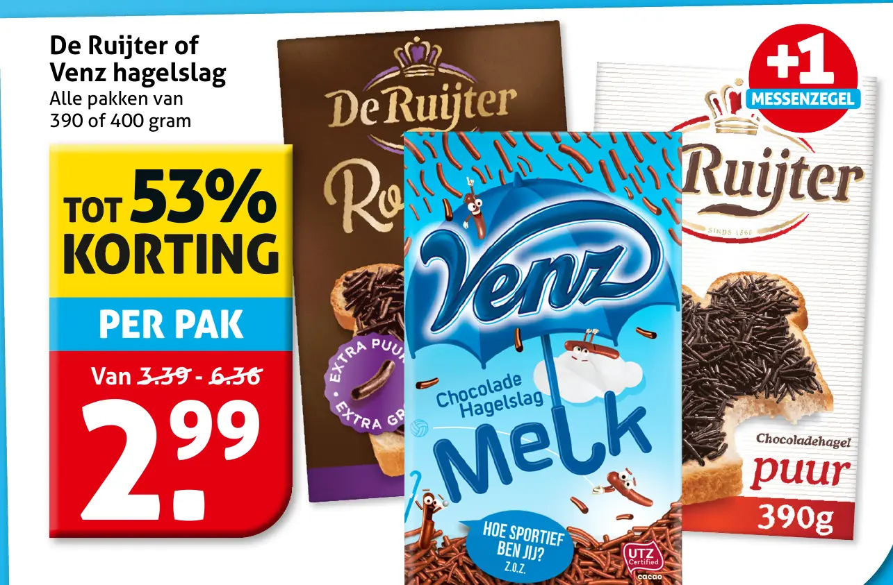 De Ruijter of Venz hagelslag