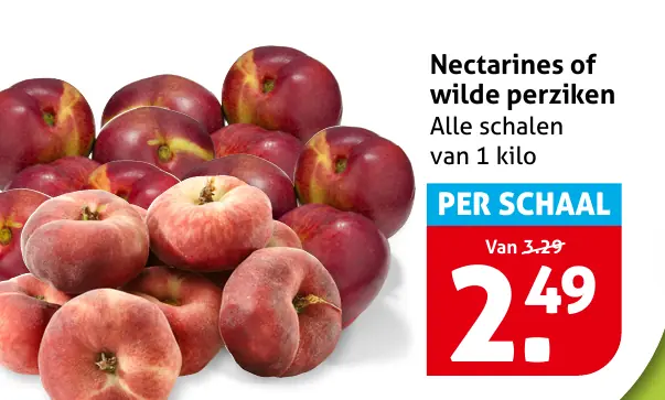 Nectarines of wilde perziken