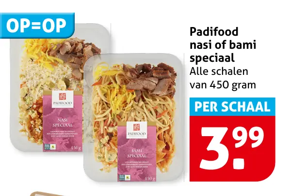 Padifood nasi of bami speciaal