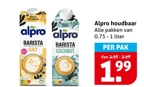 Alpro houdbaar
