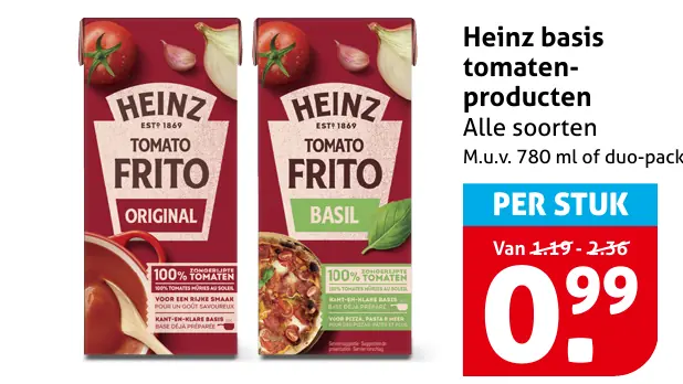 Heinz basis tomatenproducten