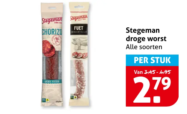 Stegeman droge worst