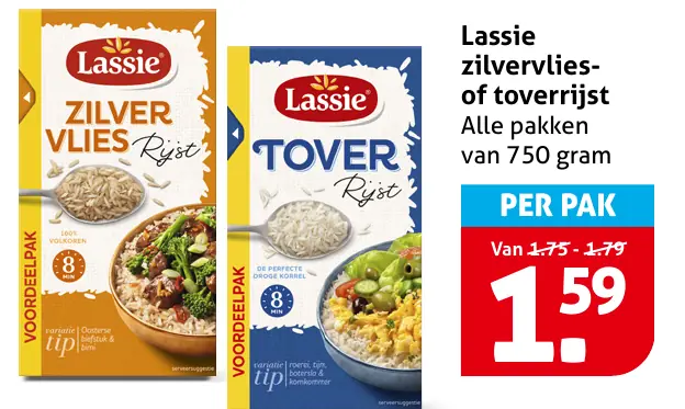 Lassie zilvervlies- of toverrijst