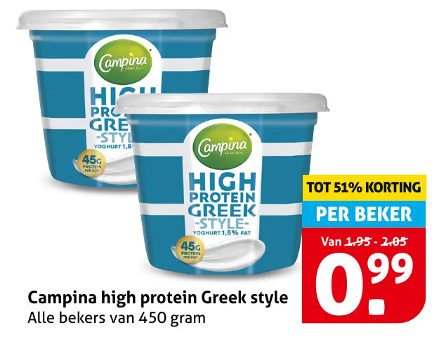 Campina high protein Greek style