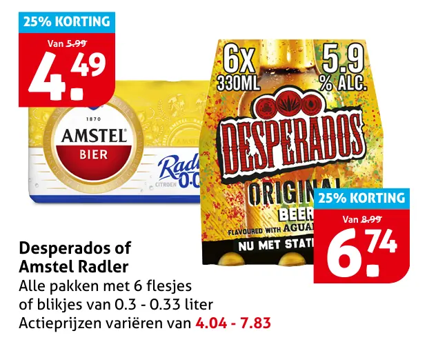 Desperados of Amstel Radler