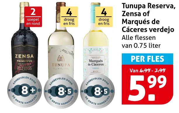 Tunupa Reserva, Zensa of Marqu&eacute;s de C&aacute;ceres verdejo