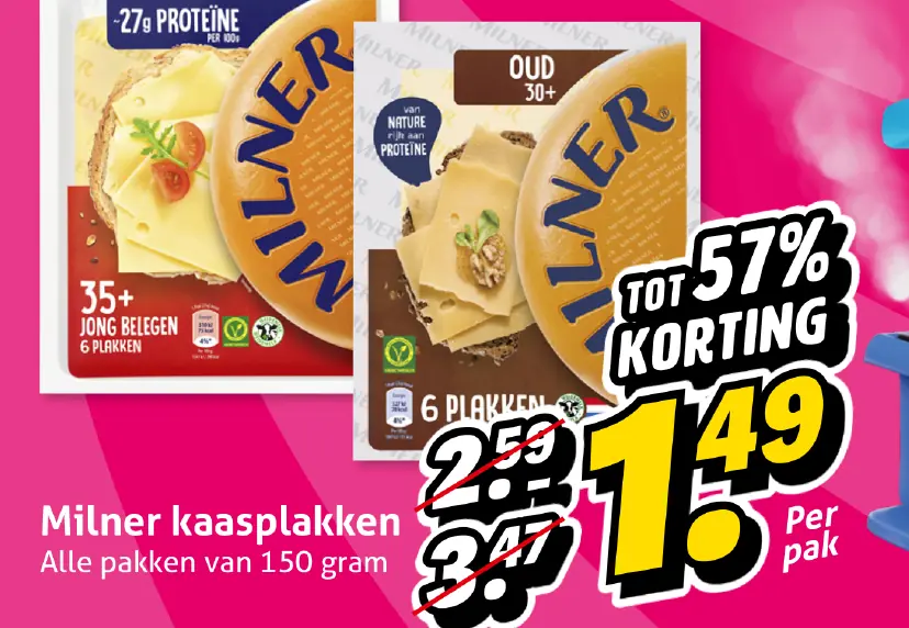Milner kaasplakken