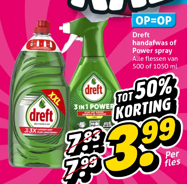Dreft handafwas of Power spray