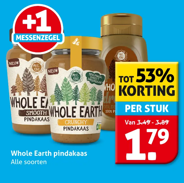 Whole Earth pindakaas
