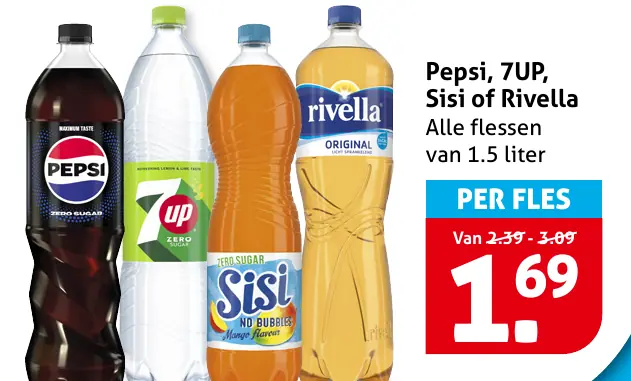 Pepsi, 7UP, Sisi of Rivella