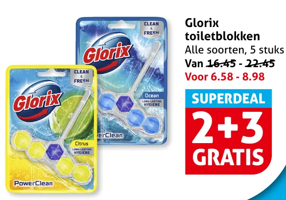 Glorix toiletblokken
