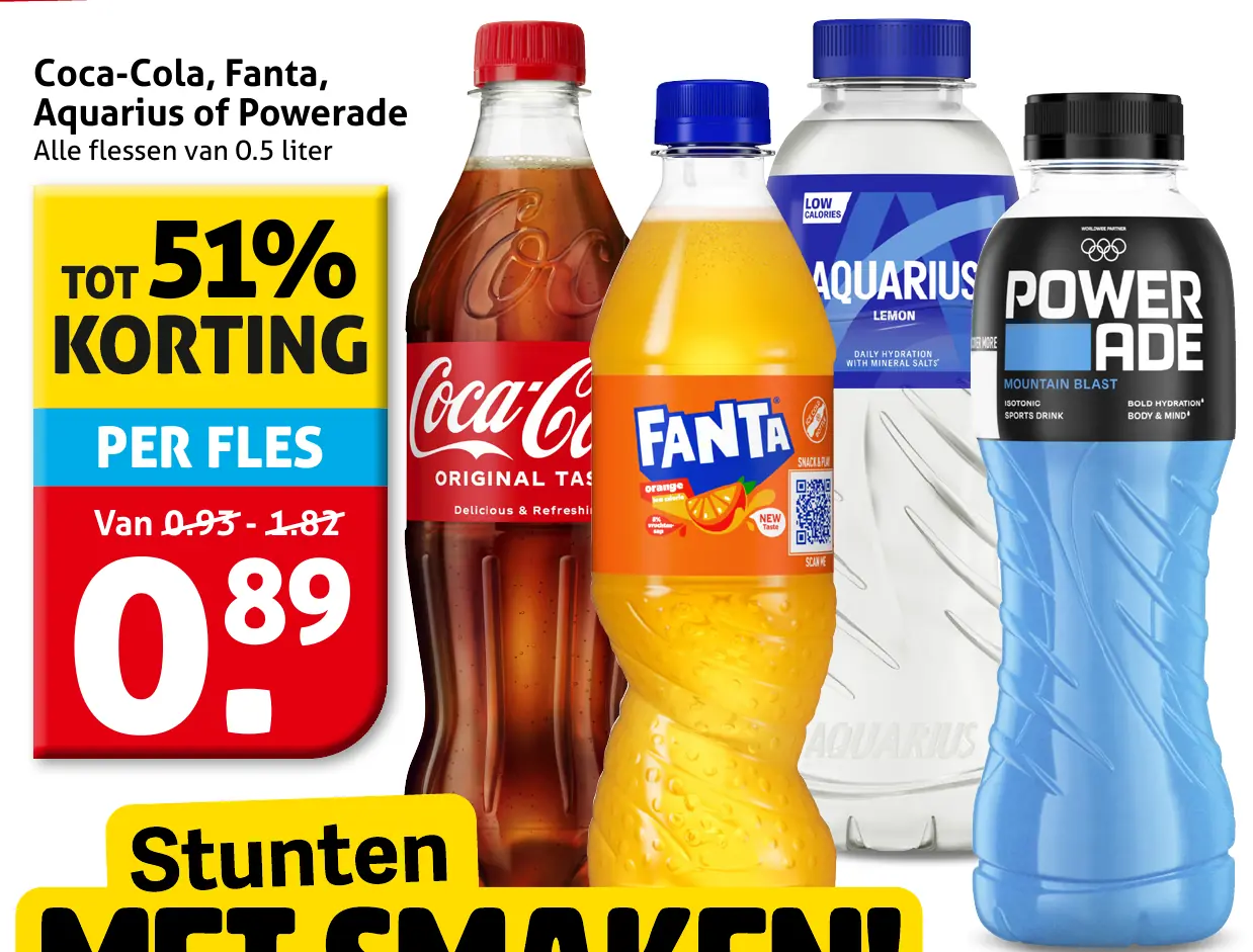 Coca-Cola, Fanta, Aquarius of Powerade