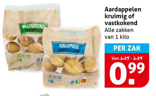 Aardappelen kruimig of vastkokend