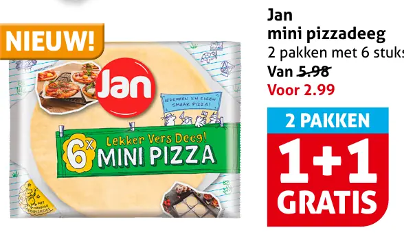 Jan mini pizzadeeg