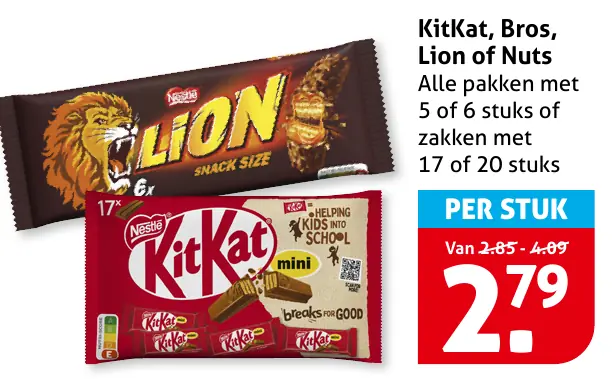 KitKat, Bros, Lion of Nuts