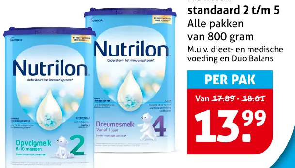 Nutrilon standaard 2 t/m 5