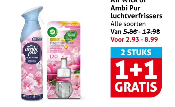 Air Wick of Ambi Pur luchtverfrissers