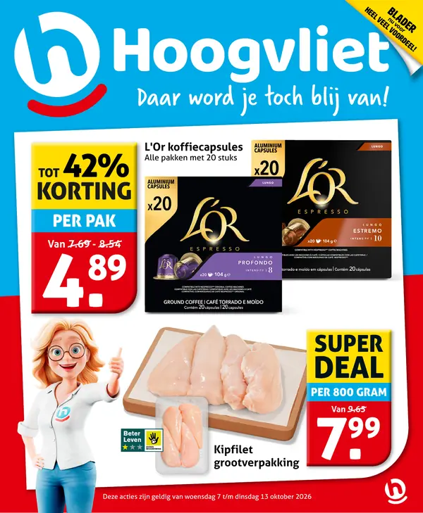 Cover van de Hoogvliet folder week 41