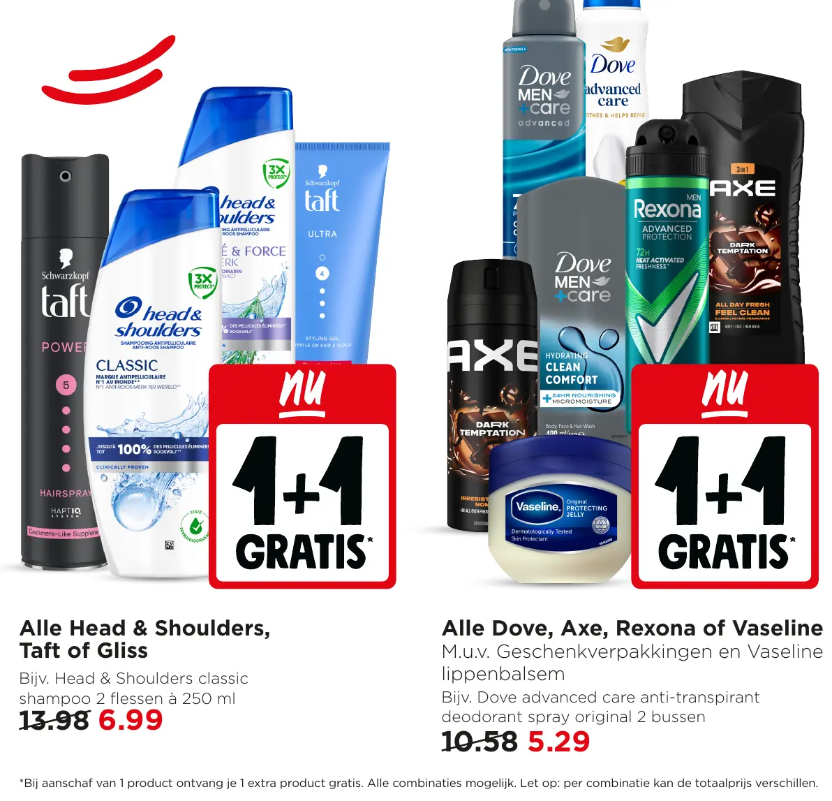aanbieding Head & Shoulders, Taft of Gliss — 1+1 gratis