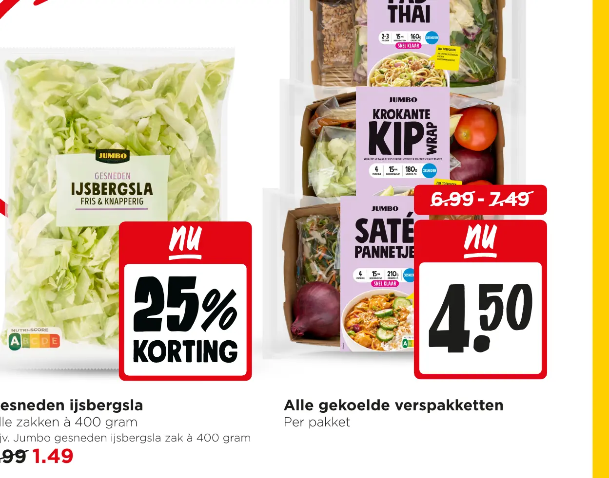 Gesneden ijsbergsla