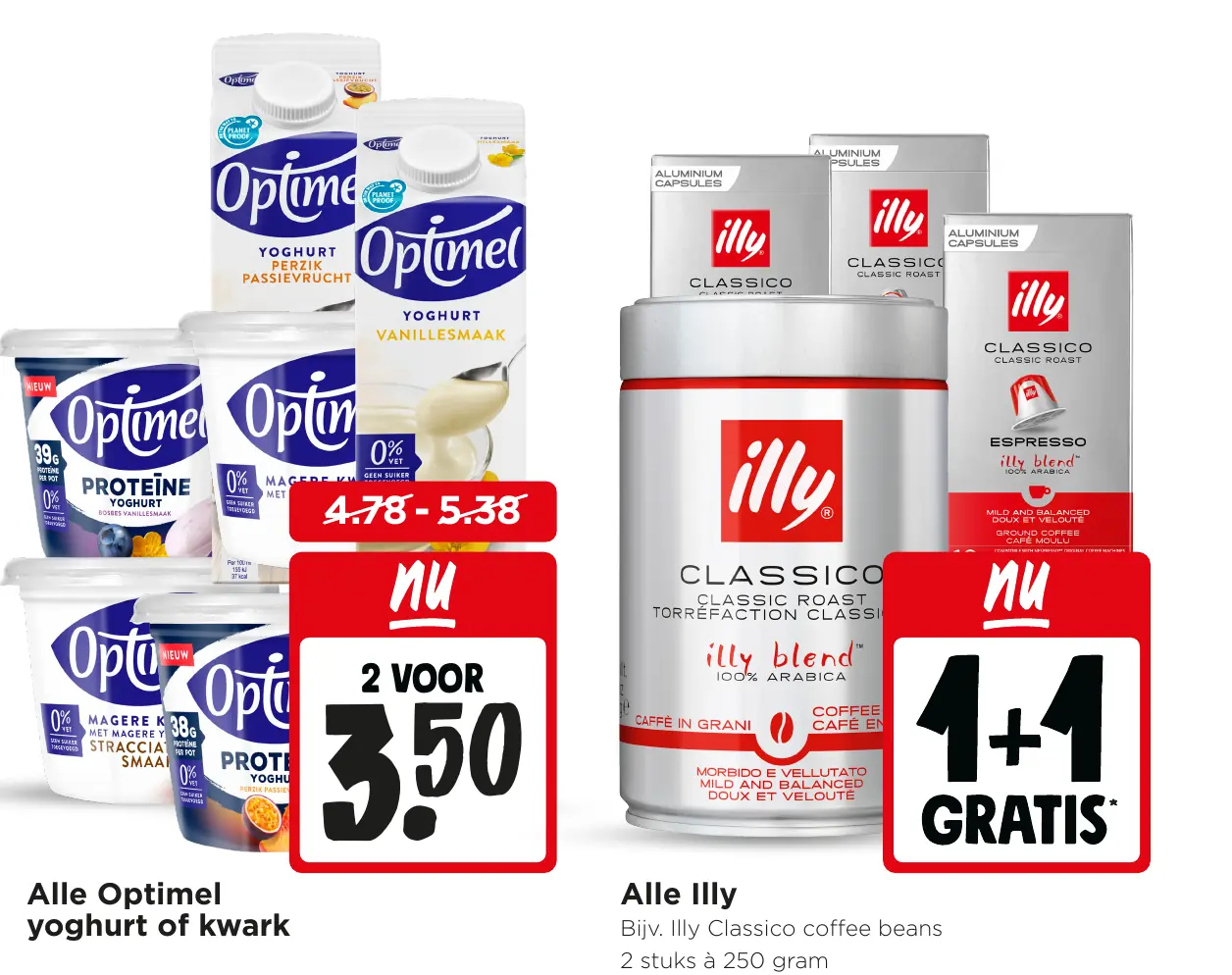 Alle Optimel yoghurt of kwark — 2e halve prijs