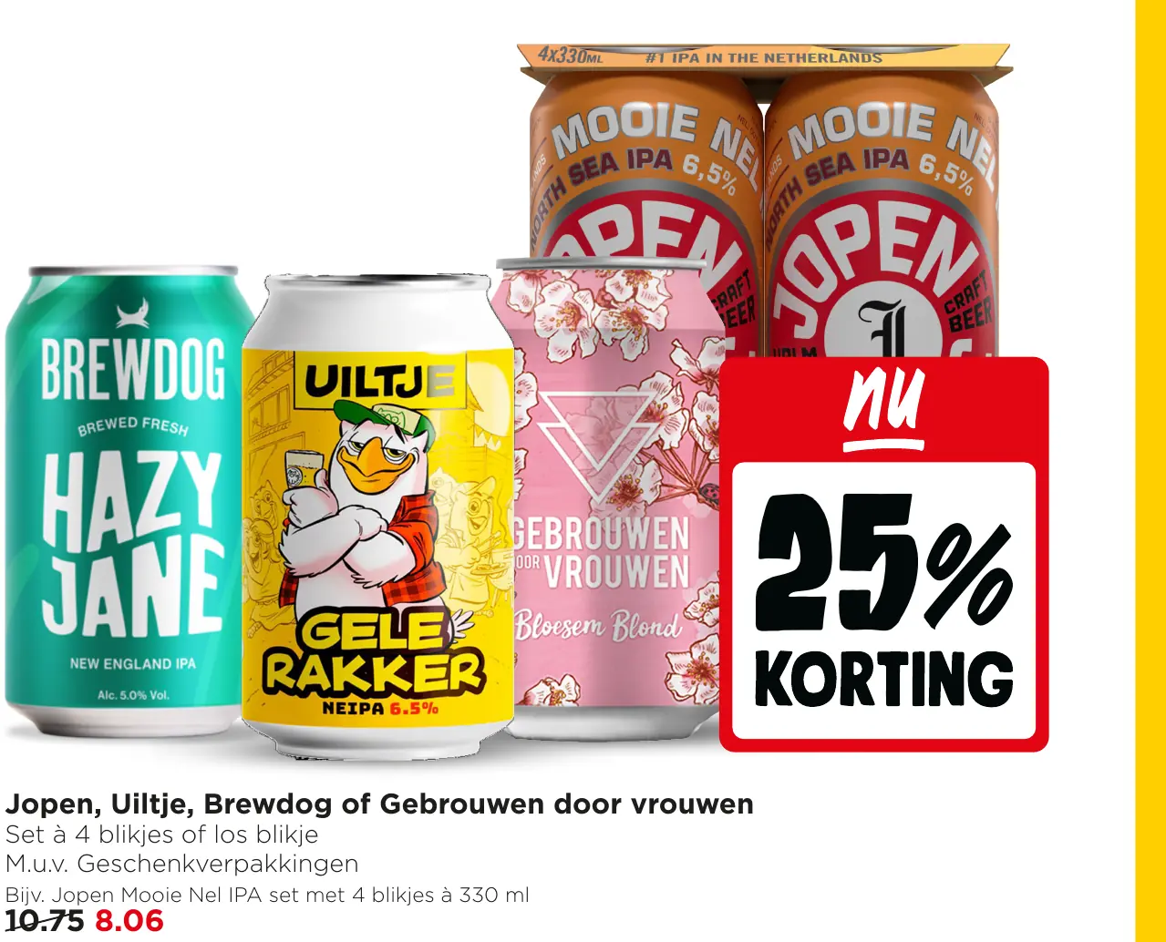 Jopen, Uiltje, Brewdog of Gebrouwen door vrouwen
