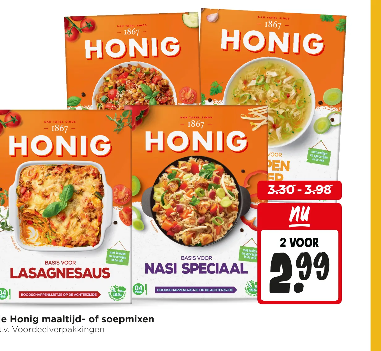 Alle Honig maaltijd- of soepmixen