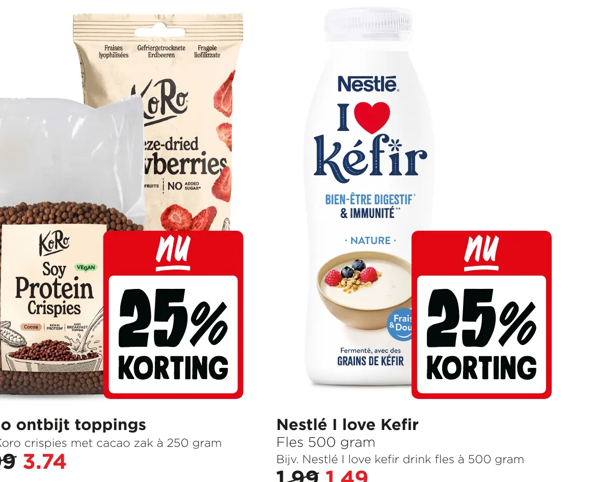 KoRo ontbijt toppings