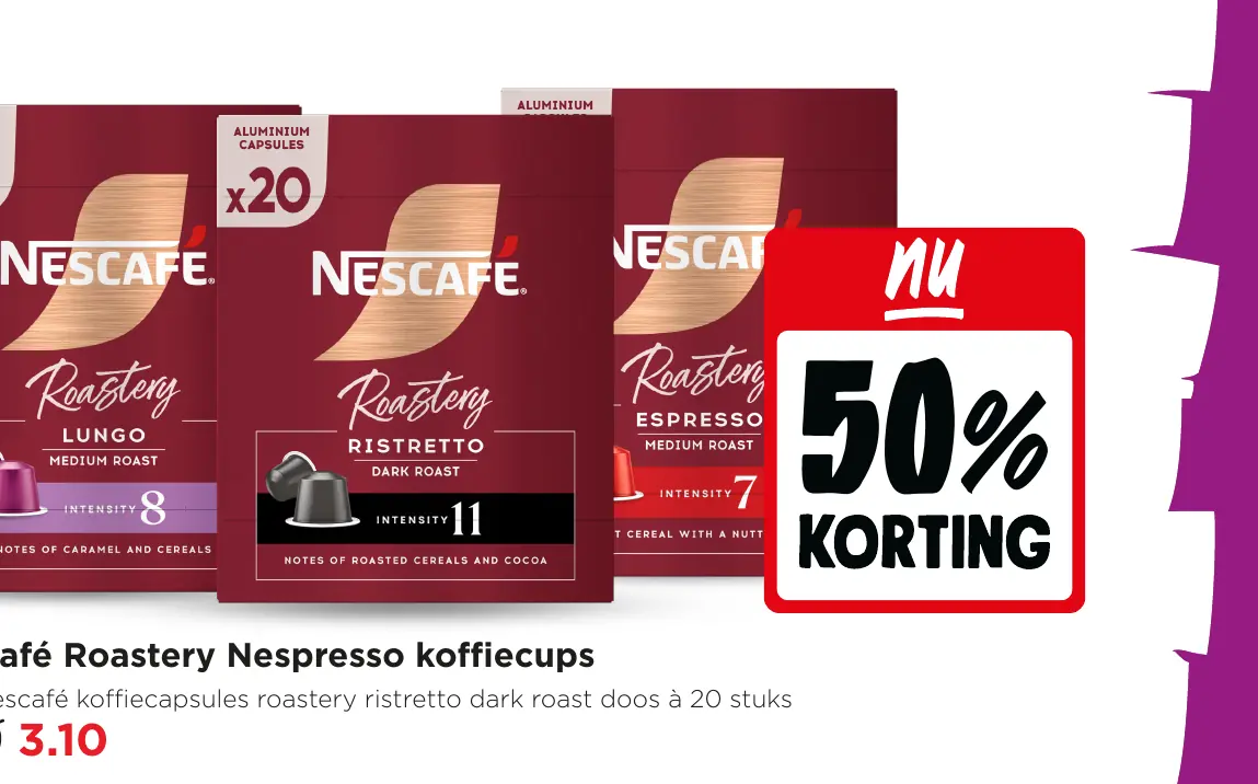 Nescafé Roastery Nespresso koffiecups