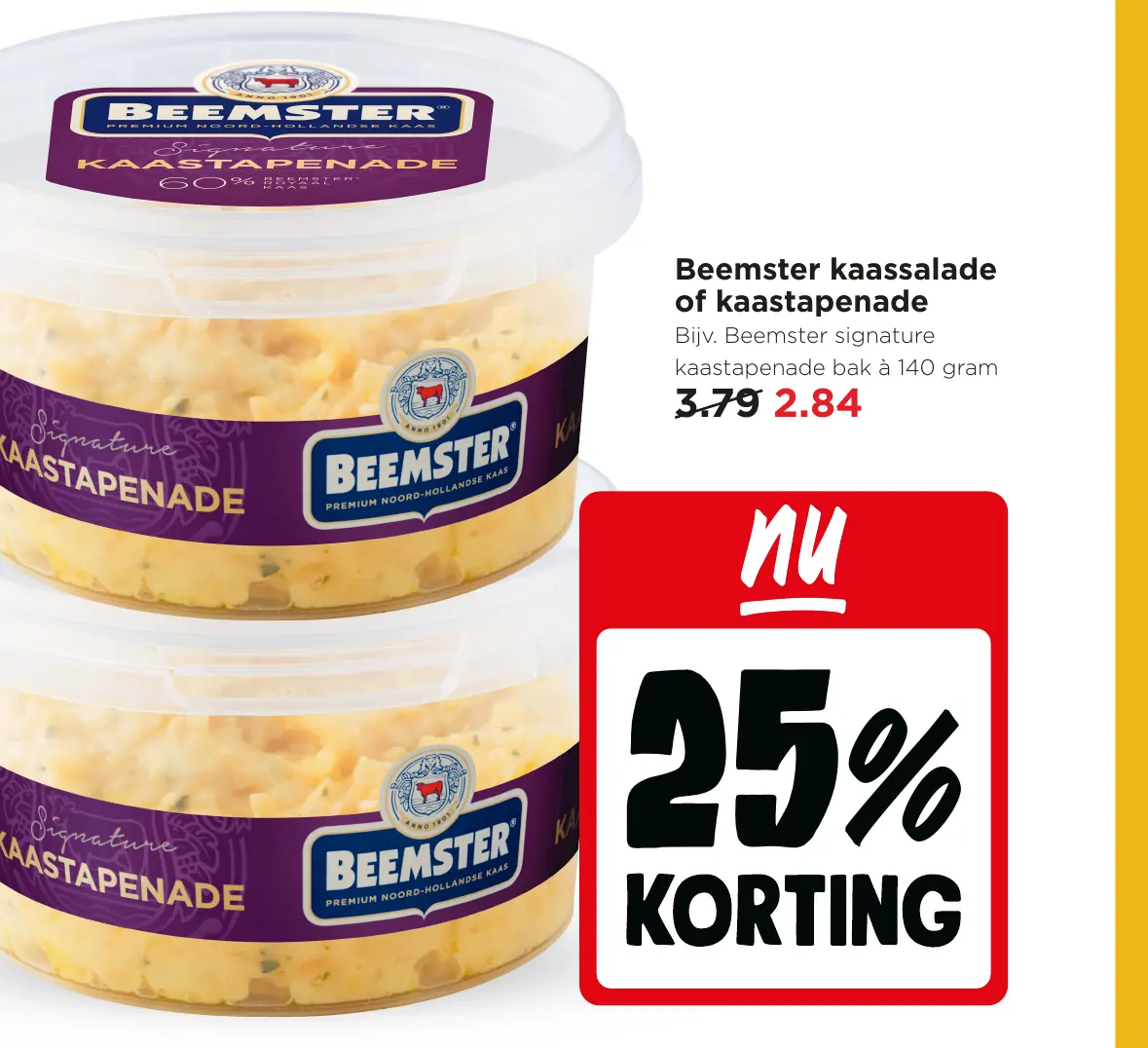 Beemster kaassalade of kaastapenade