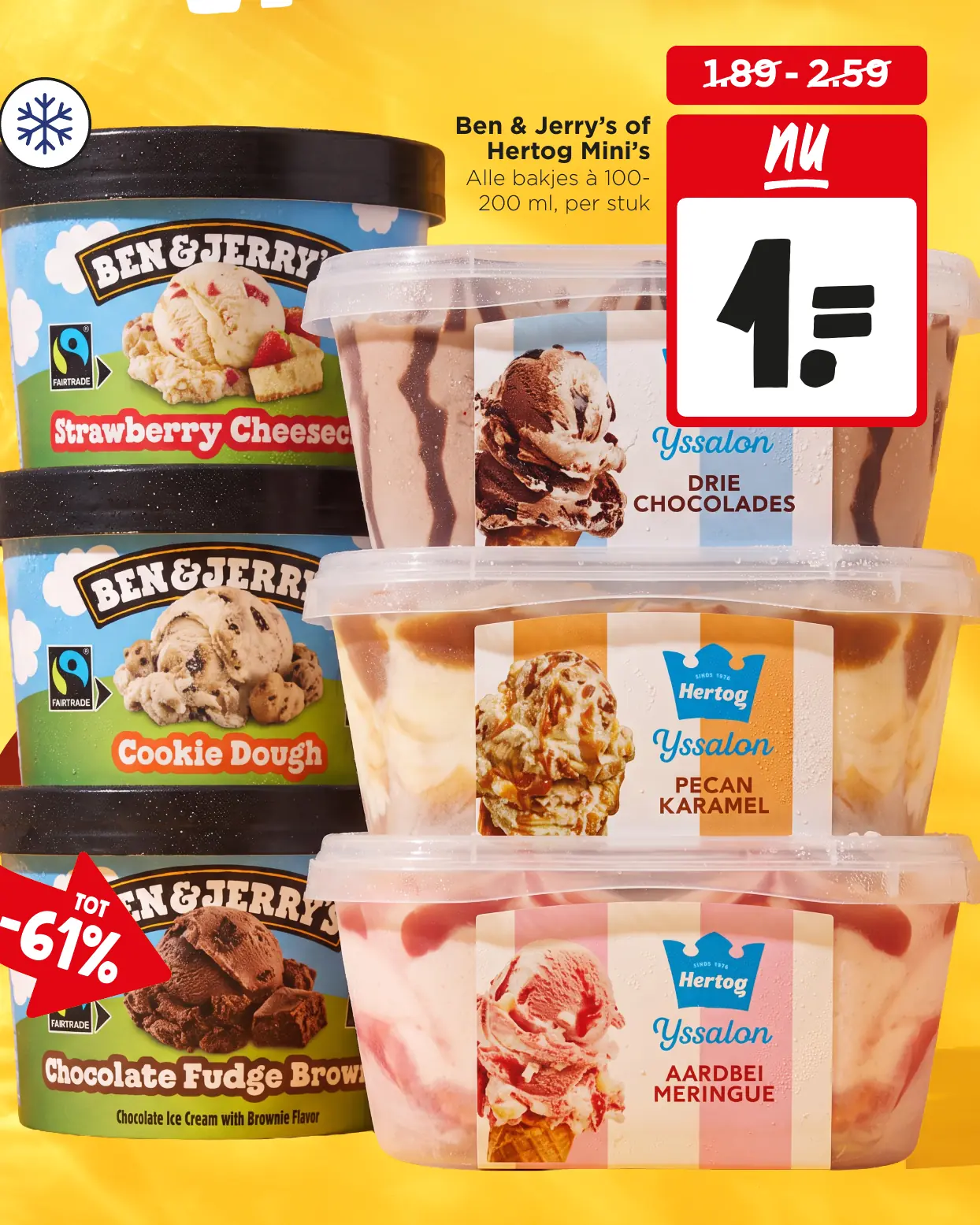 Ben & Jerry's of Hertog mini's