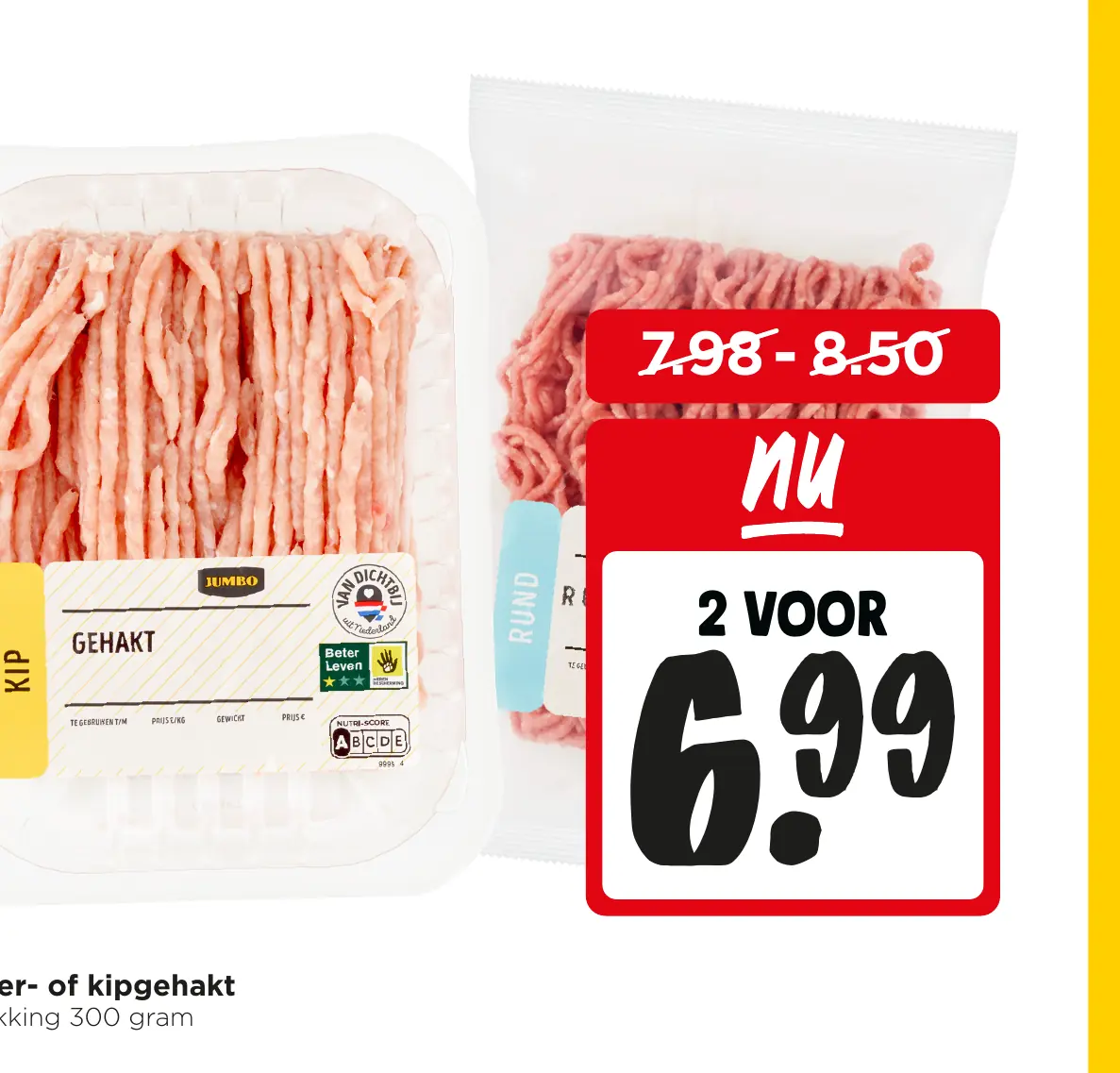 Runder- of kipgehakt