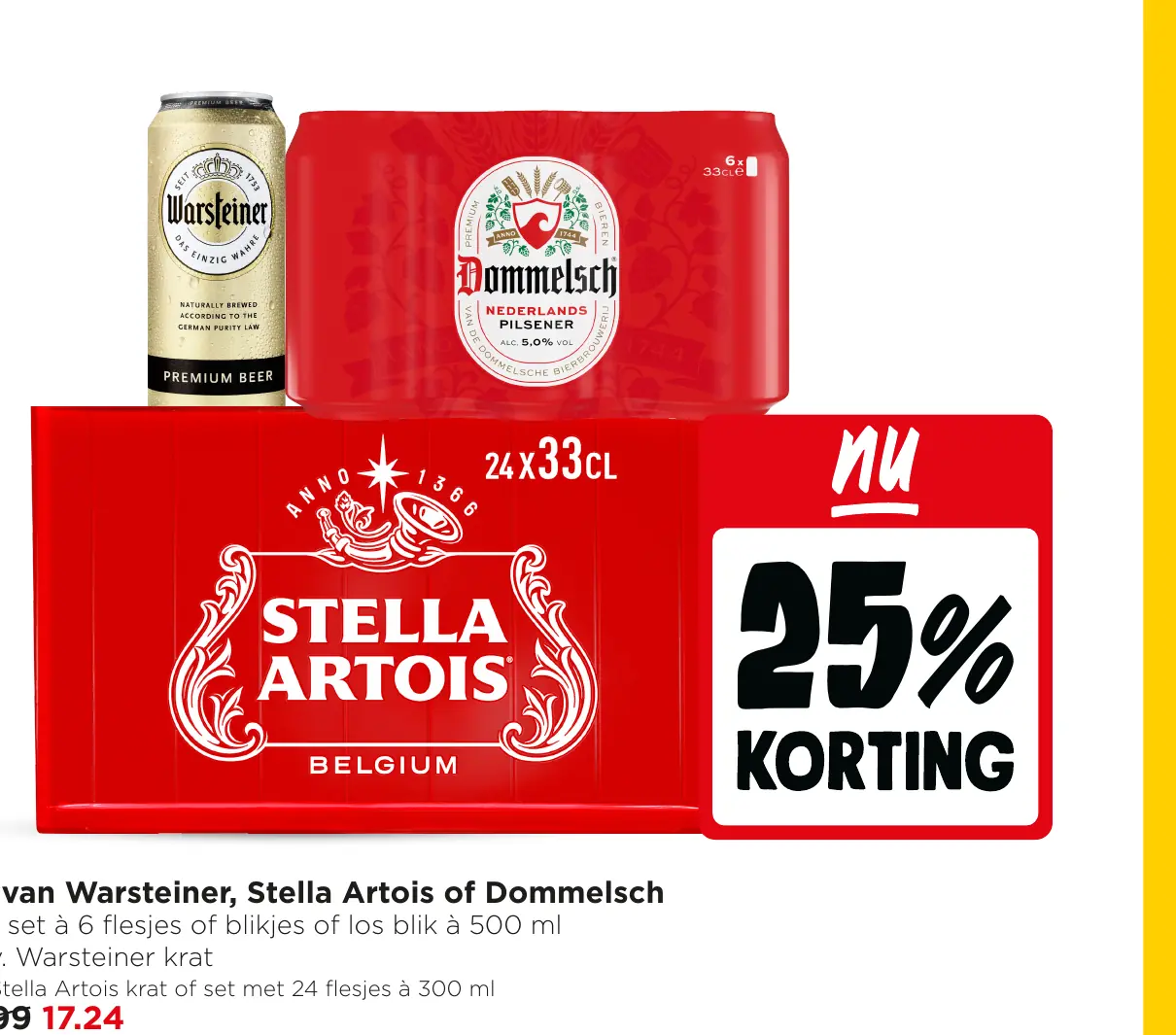 Pils van Warsteiner, Stella Artois of Dommelsch