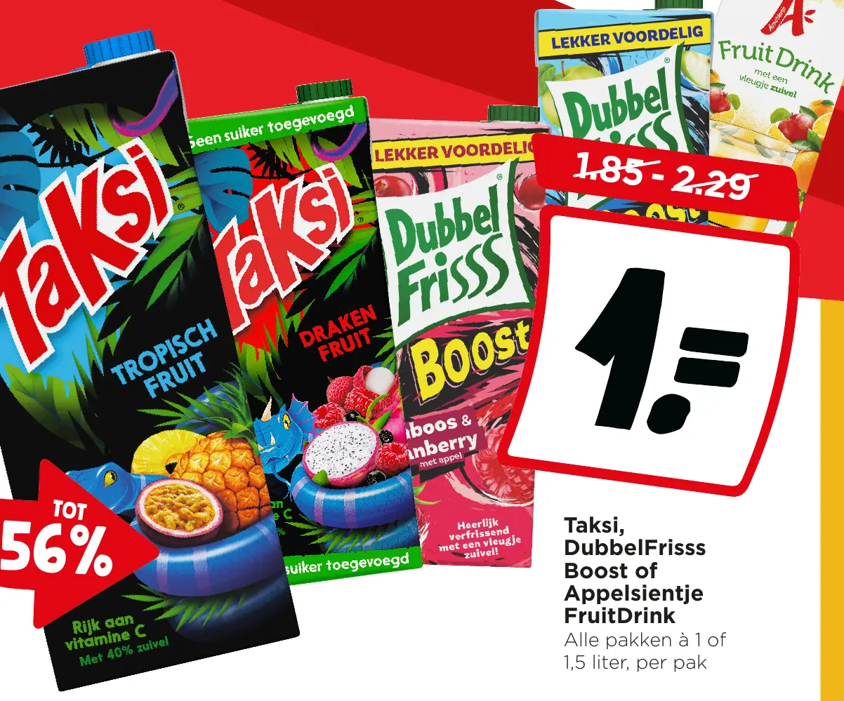 DubbelFrisss Boost, Appelsientje FruitDrink of Taksi