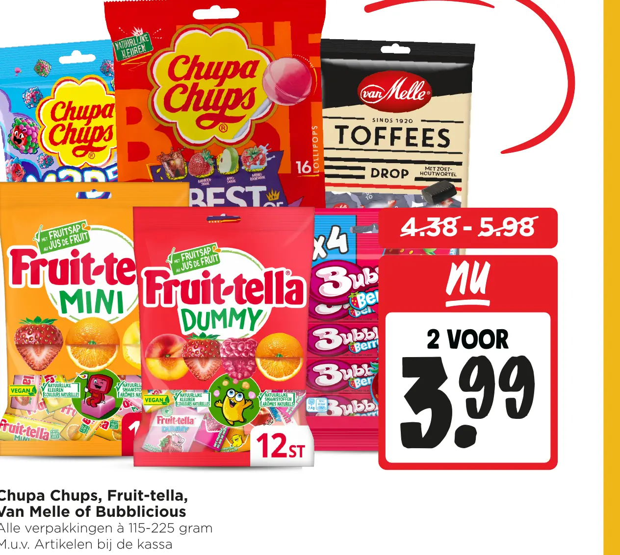 Chupa Chups, Fruit-tella, Van Melle of Bubblicious