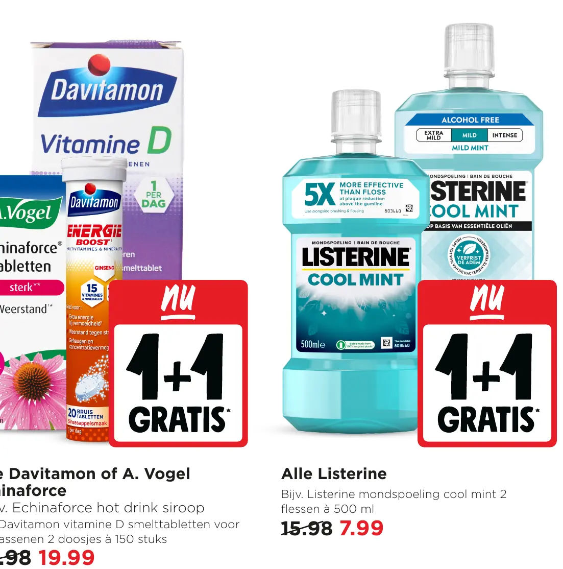 Alle Davitamon of A. Vogel Echinaforce