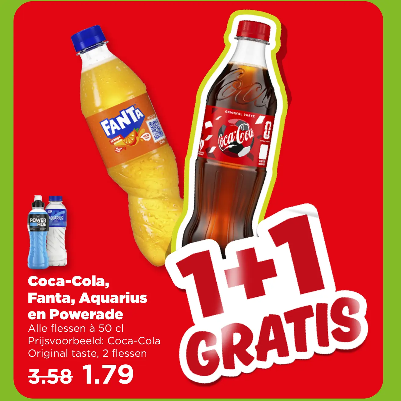 Coca-Cola, Fanta, Aquarius en Powerade