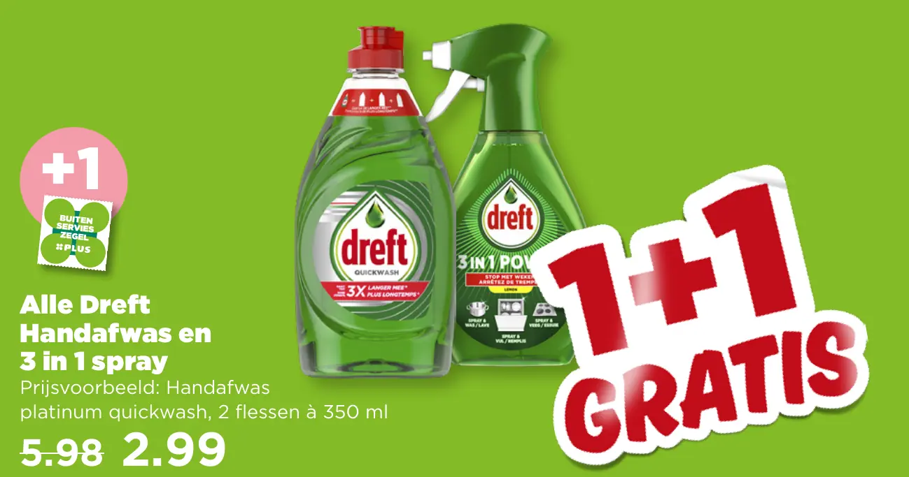 Alle Dreft Handafwas en 3in1 spray