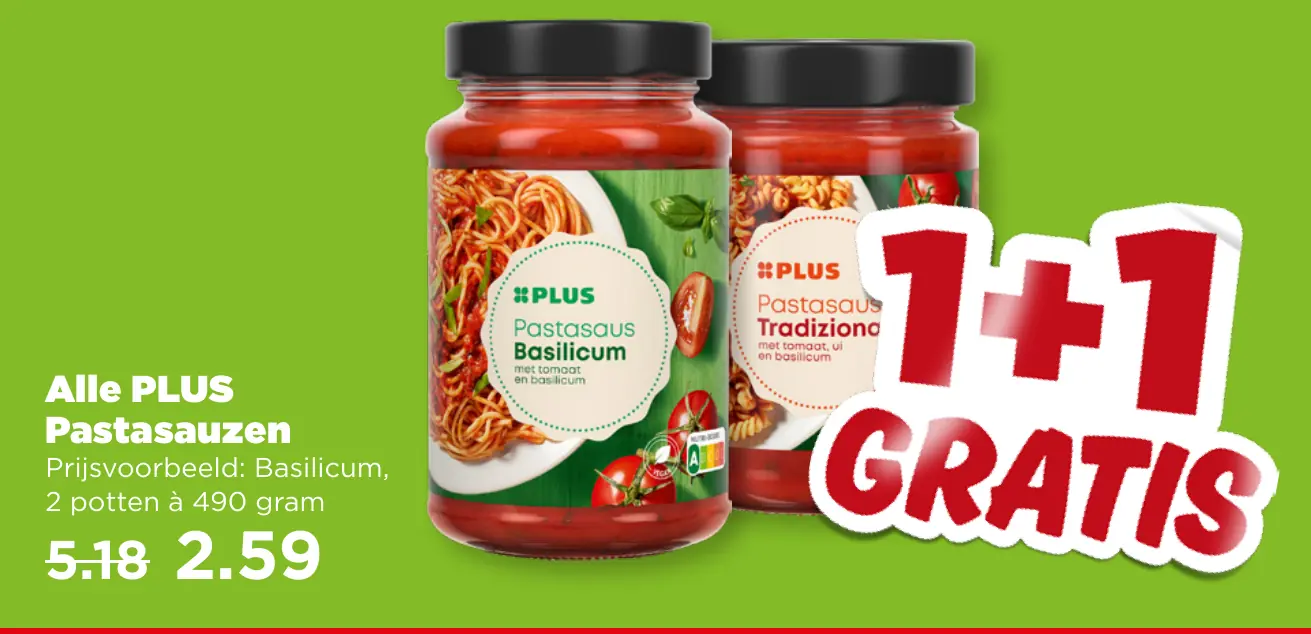 Alle PLUS Pastasauzen