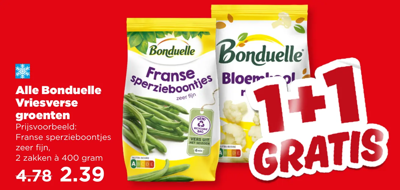 Alle Bonduelle Vriesverse groenten