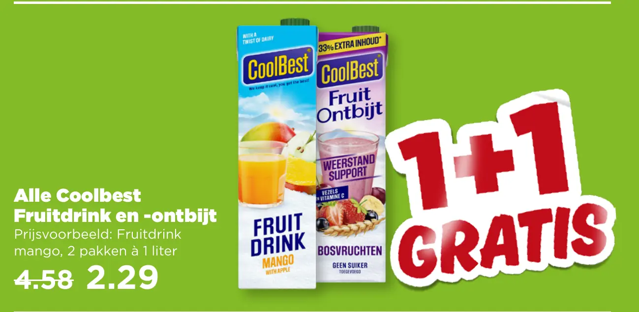 Alle Coolbest Fruitdrink en -ontbijt