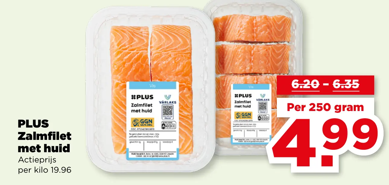 PLUS Zalmfilet met huid
