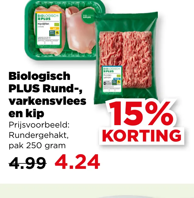 Biologisch PLUS Rund- varkensvlees en kip