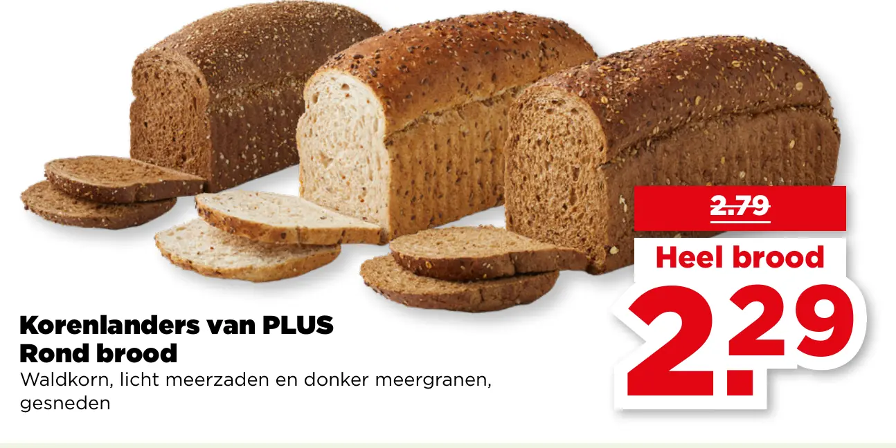 Korenlanders van PLUS Rond brood