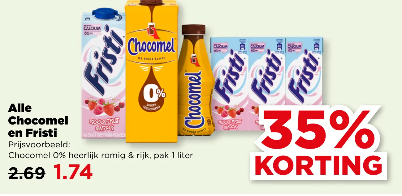 Alle Chocomel en Fristi