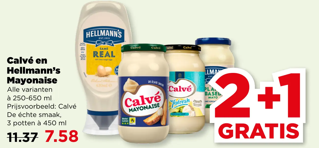 Calvé en Hellmann's Mayonaise